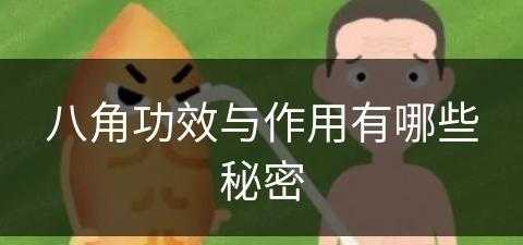 八角功效与作用有哪些秘密